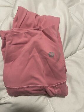 lululemon athletica Pink Leggings with Reflective Logo